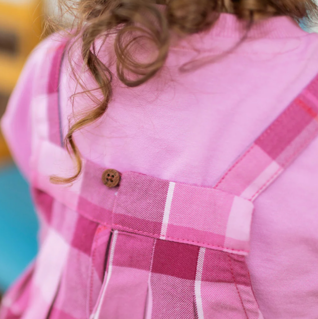 Sophia Purple Plaid Jumper - Little Kinfolk Boutique | Children's Clothing Regina, SK