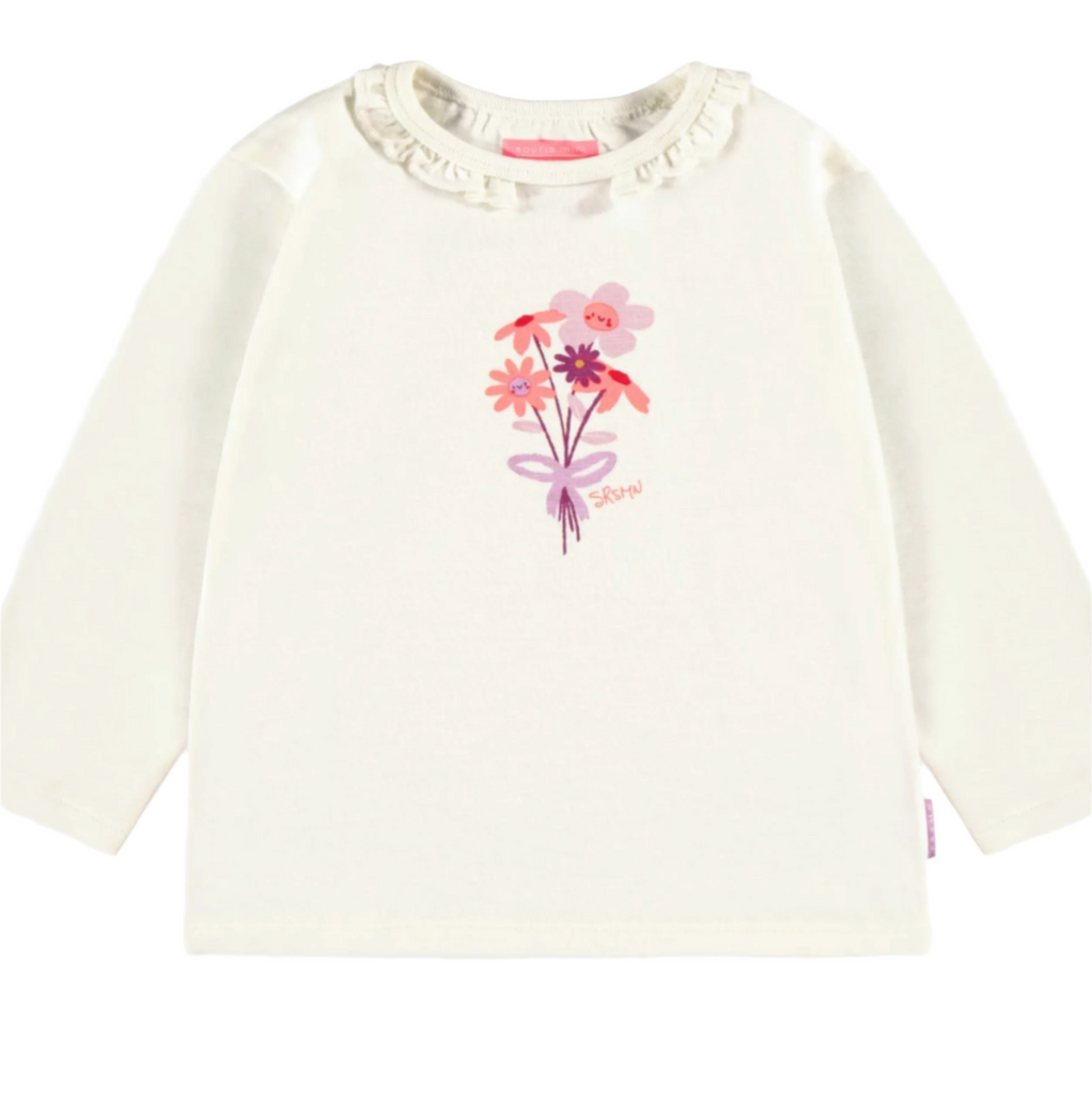 Ava Baby Cream Ruffle Tee - Little Kinfolk Boutique | Children's Clothing Regina, SK