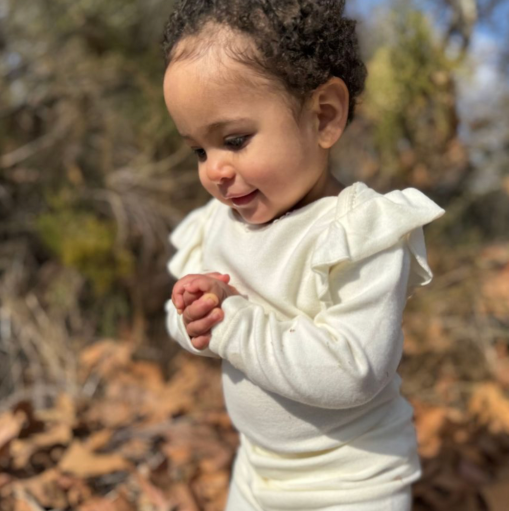 Gracie Ruffle Sleeve Onesie - Little Kinfolk Boutique | Children's Clothing Regina, SK