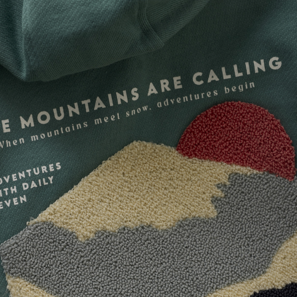 The Mountains Are Calling Hoodie - Little Kinfolk Boutique | Children's Clothing Regina, SK