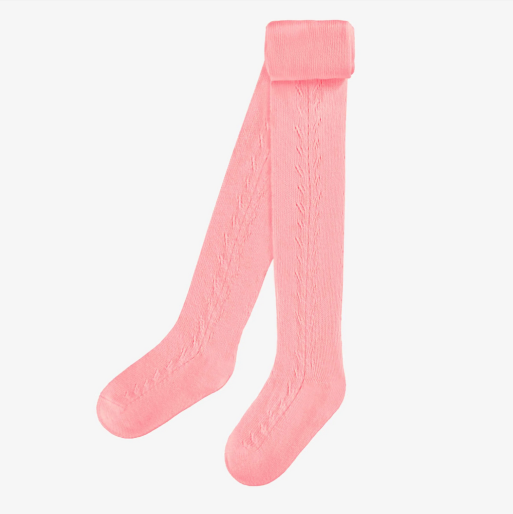 Rose Pointelle Tights - Little Kinfolk Boutique | Children's Clothing Regina, SK