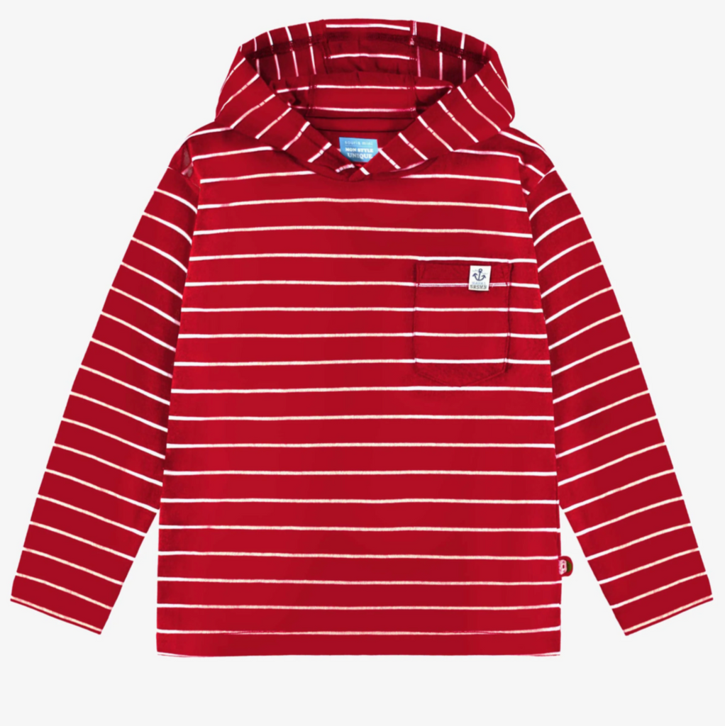 Dalton Stripy Hooded Tee - Little Kinfolk Boutique | Children's Clothing Regina, SK