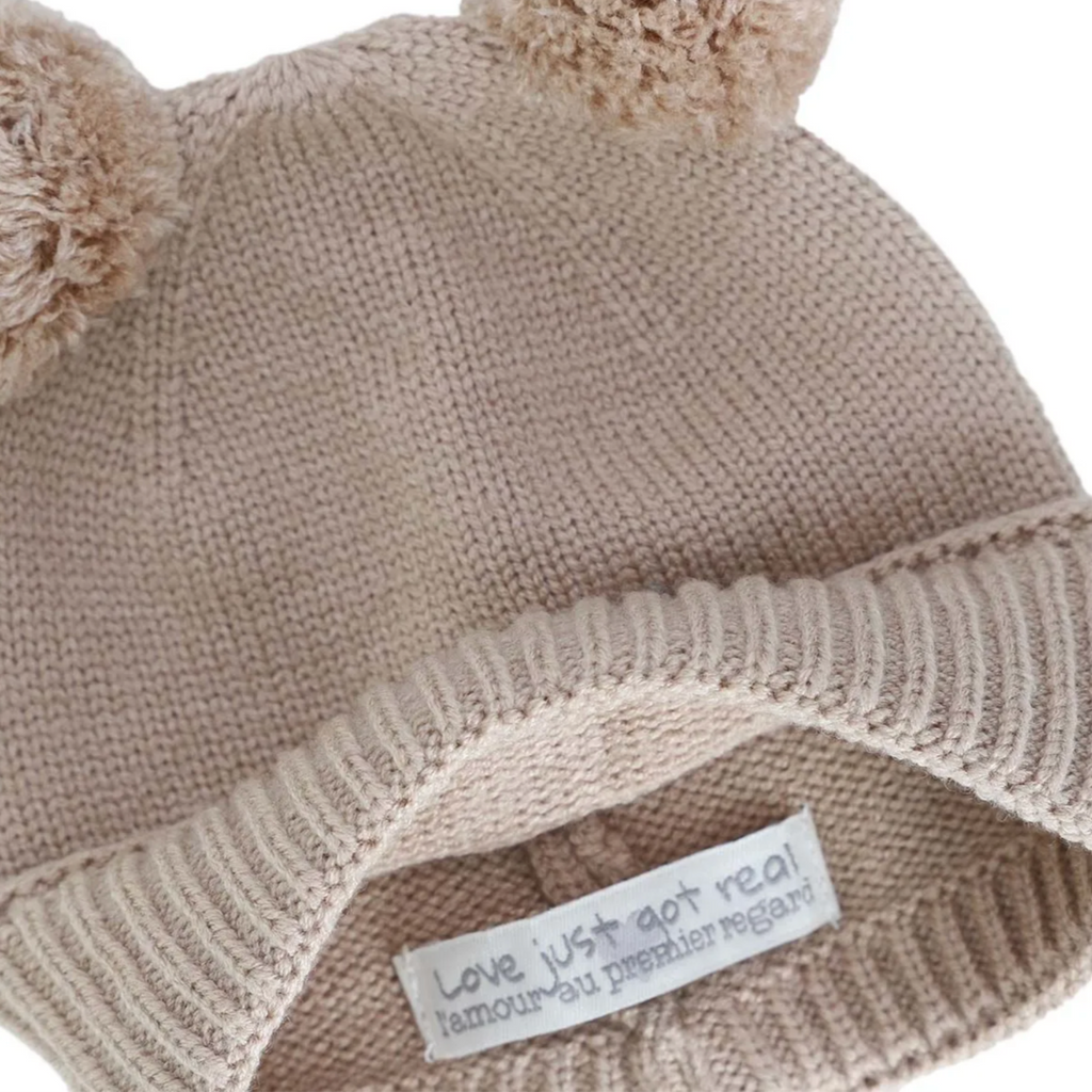 My First Hat - Knit Oatmeal Newborn Soft Touch Baby Toque - Little Kinfolk Boutique | Children's Clothing Regina, SK