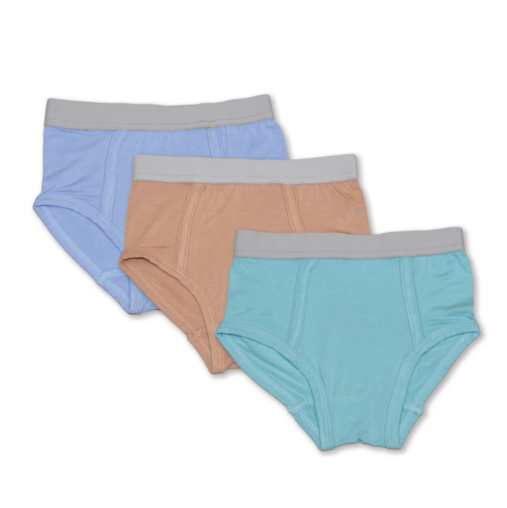 Bamboo Boys Briefs 3 Pack - Little Kinfolk Boutique | Children's Clothing Regina, SK