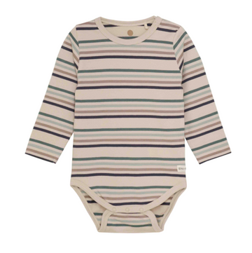 Simon Long Sleeve Stripe Onesie - Little Kinfolk Boutique | Children's Clothing Regina, SK