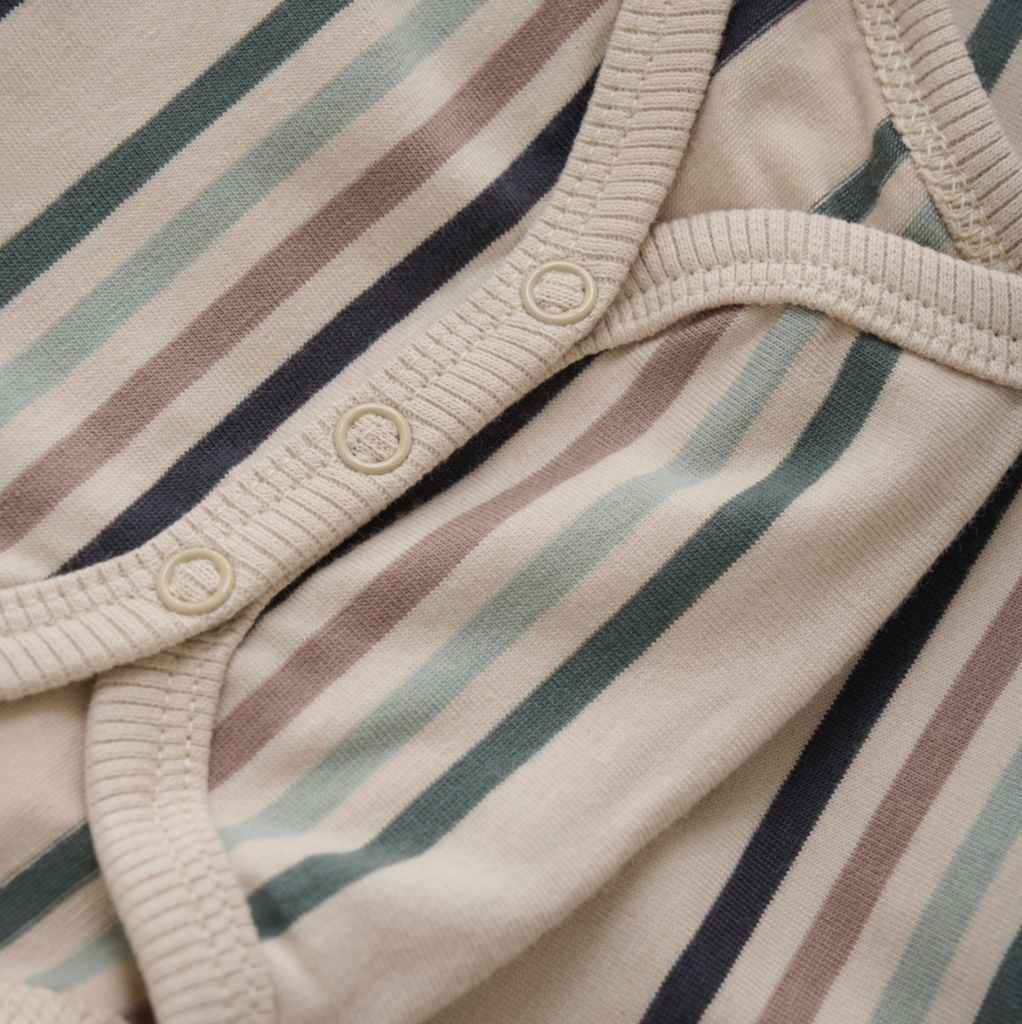 Simon Long Sleeve Stripe Onesie - Little Kinfolk Boutique | Children's Clothing Regina, SK