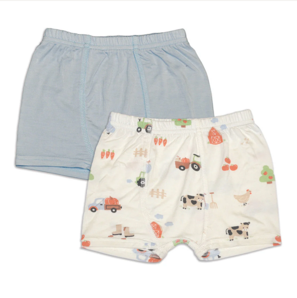 Bamboo Boxer Underwear 2 Pack - Little Kinfolk Boutique | Children's Clothing Regina, SK