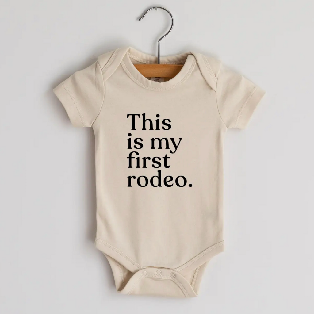 "This Is My First Rodeo" L/S Bodysuit - Little Kinfolk Boutique | Children's Clothing Regina, SK