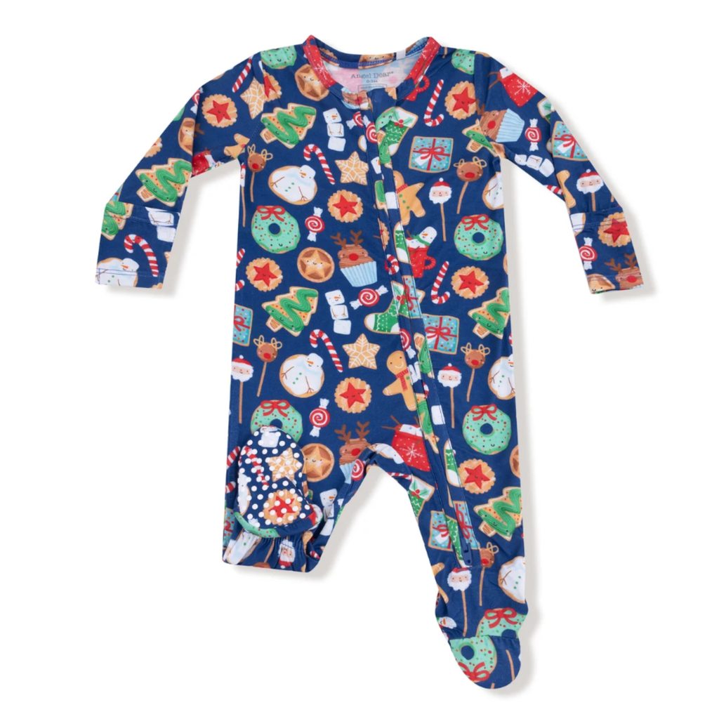 Christmas Treats Footed & Footless Sleeper - Little Kinfolk Boutique | Children's Clothing Regina, SK
