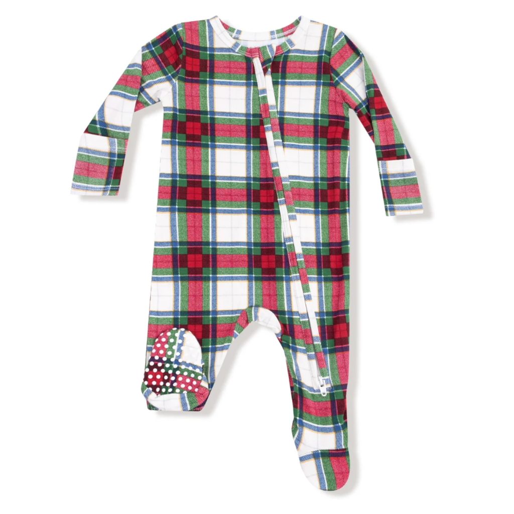 Holiday Plaid Footed & Footless Sleeper - Little Kinfolk Boutique | Children's Clothing Regina, SK