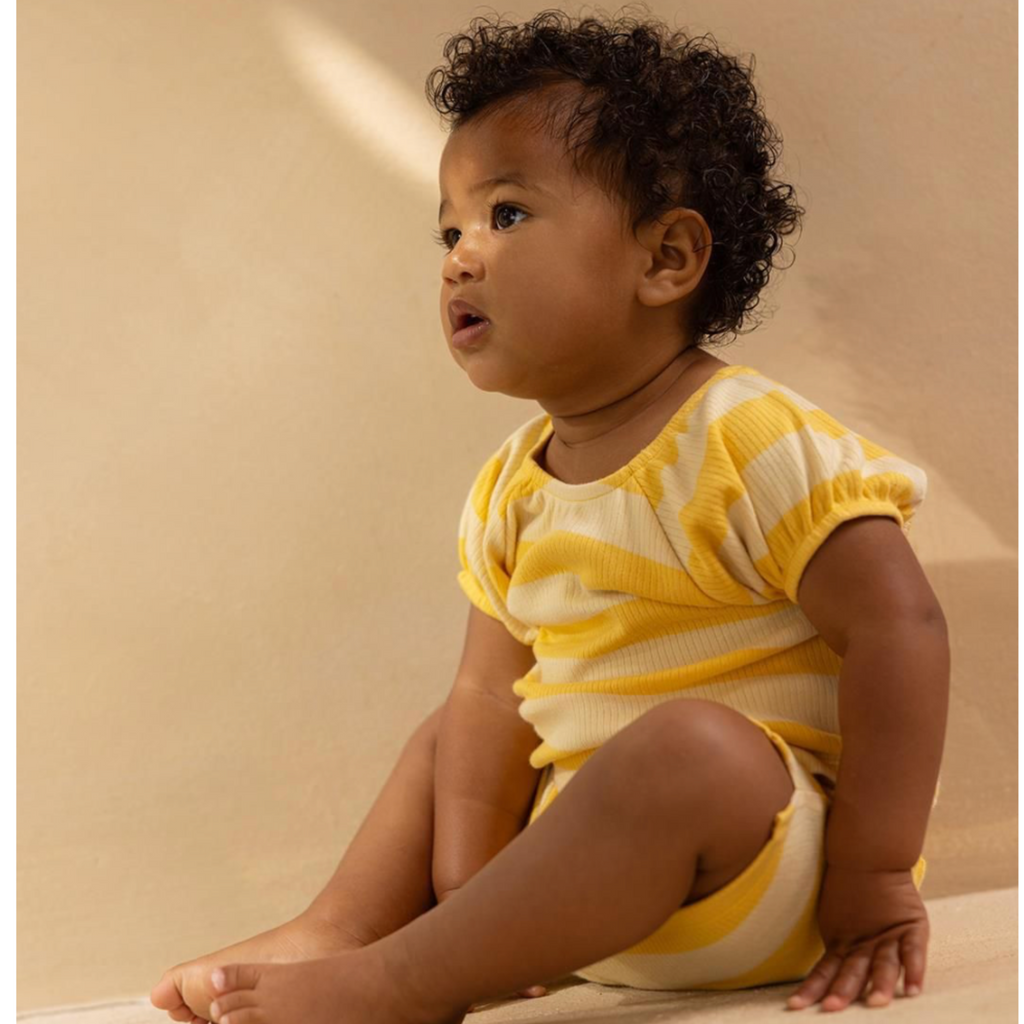 Maricopa Honey Stripe Shorts - Little Kinfolk Boutique | Children's Clothing Regina, SK