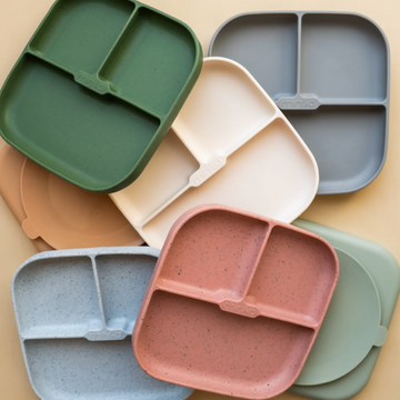 Suction Silicone Plate (6 Colour Options) - Little Kinfolk Boutique | Children's Clothing Regina, SK