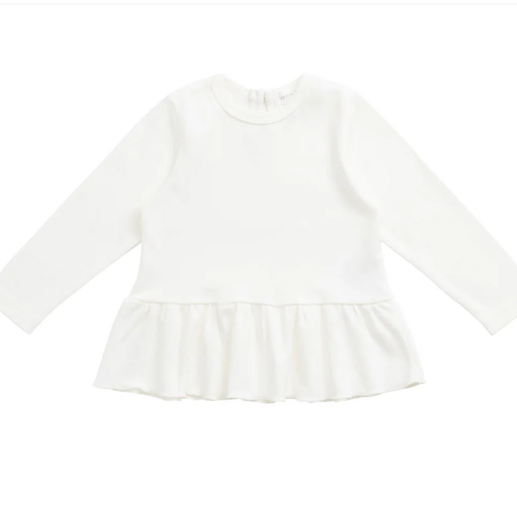 Pima Cotton Bailey Flutter Top - Little Kinfolk Boutique | Children's Clothing Regina, SK