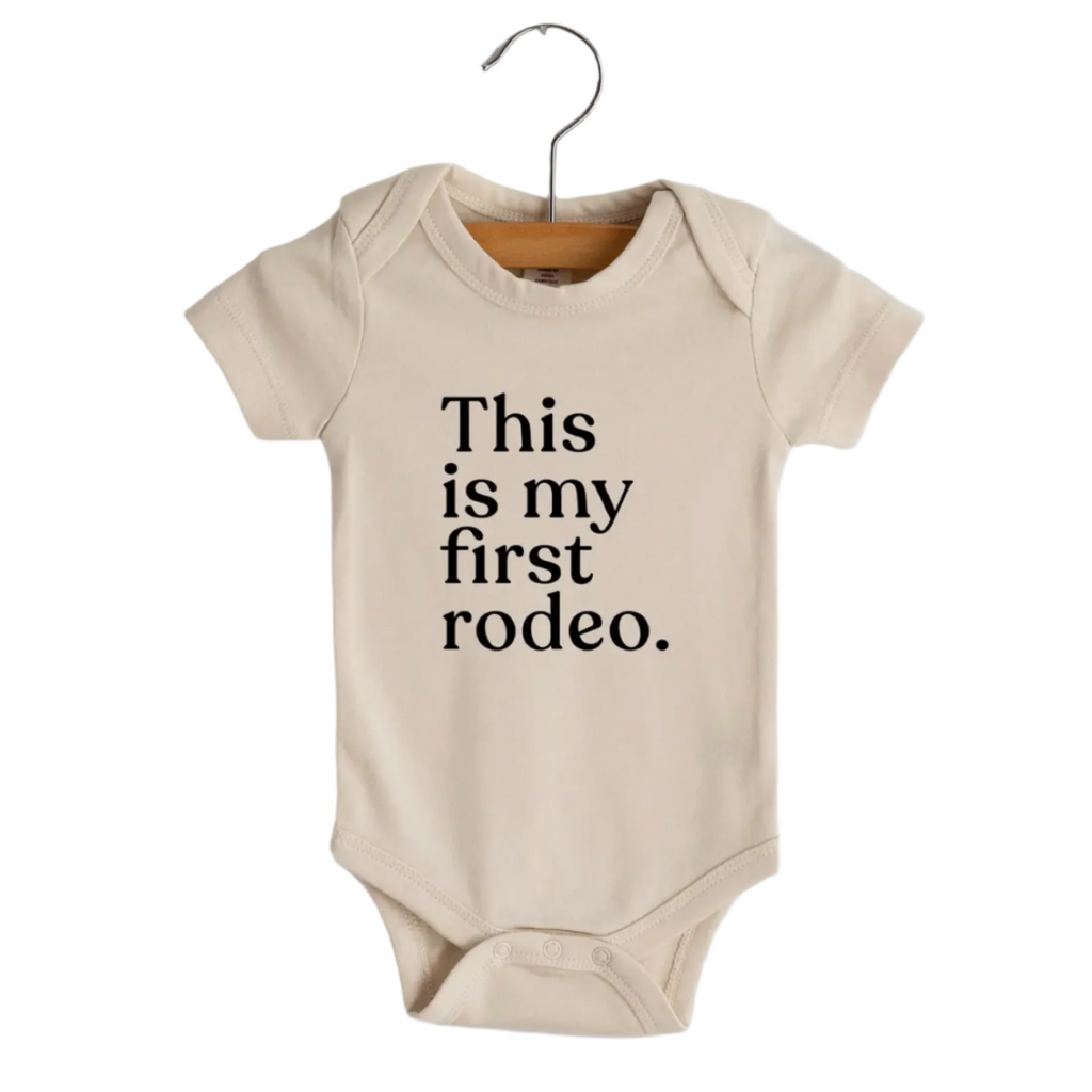 "This Is My First Rodeo" L/S Bodysuit - Little Kinfolk Boutique | Children's Clothing Regina, SK