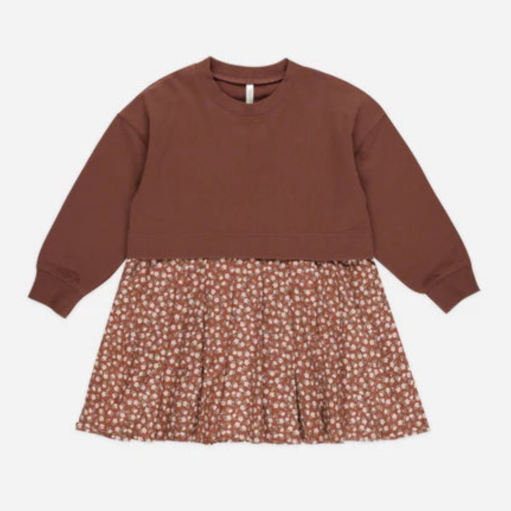 Rosette Sweatshirt Dress - Little Kinfolk Boutique | Children's Clothing Regina, SK