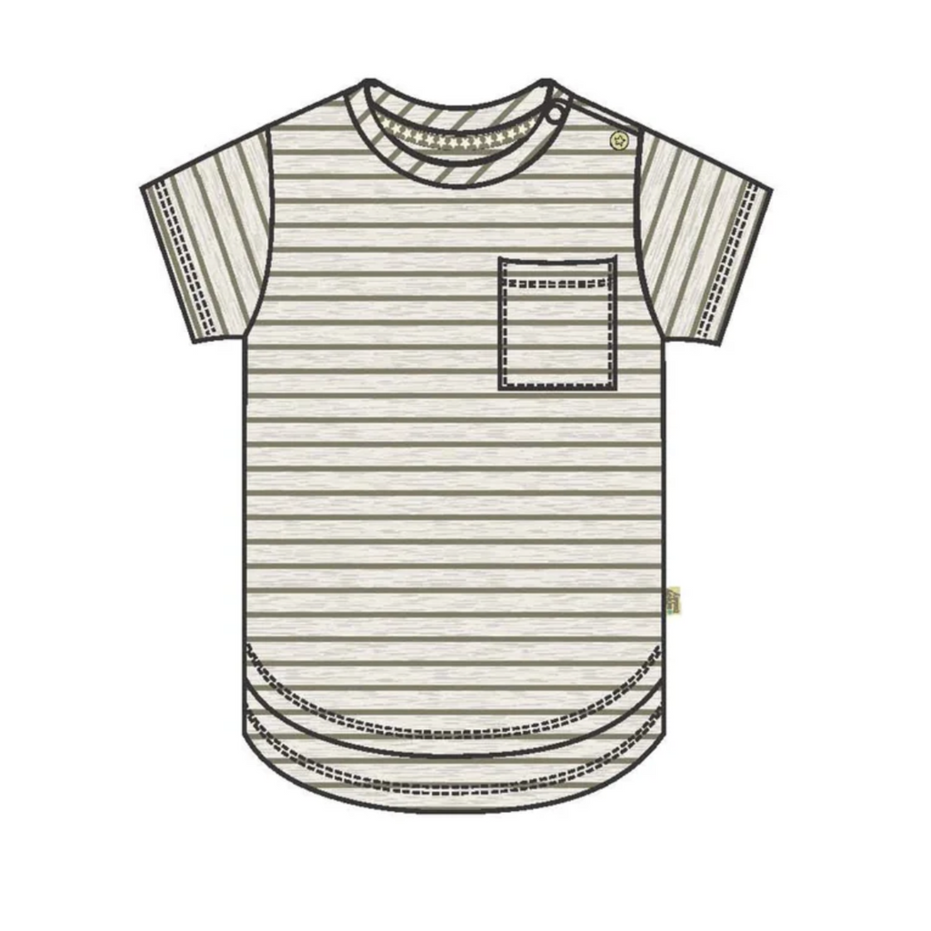 Neil HI-LO Striped Tee - Little Kinfolk Boutique | Children's Clothing Regina, SK
