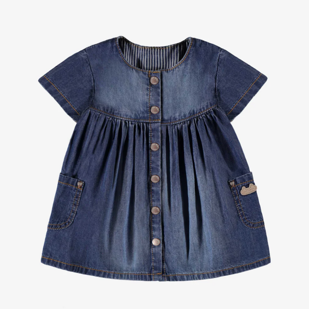 Gracie Denim Dress - Little Kinfolk Boutique | Children's Clothing Regina, SK