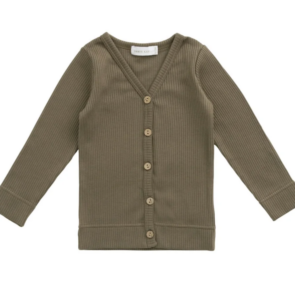 Fir Bank Organic Cotton Modal Cardigan PRESALE - Little Kinfolk Boutique | Children's Clothing Regina, SK
