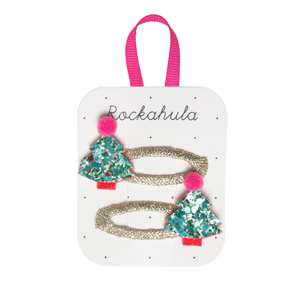 Christmas Tree Glitter Clips - Little Kinfolk Boutique | Children's Clothing Regina, SK