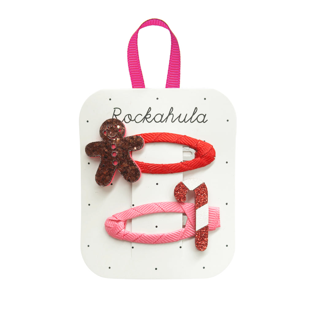 Gingerbread & Candy Cane Clips - Little Kinfolk Boutique | Children's Clothing Regina, SK