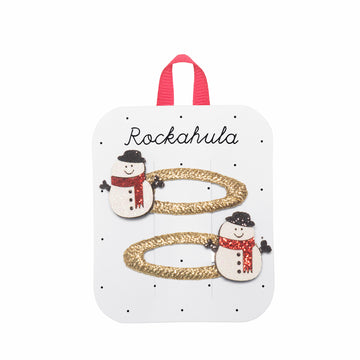 Snowman Glitter Clips - Little Kinfolk Boutique | Children's Clothing Regina, SK