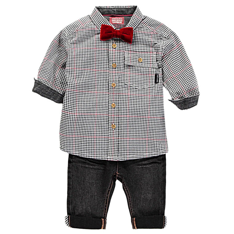 Alexis Micro-Check Shirt - Little Kinfolk Boutique | Children's Clothing Regina, SK