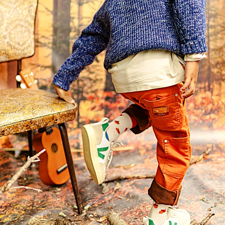 Archie Burnt Orange Denim - Little Kinfolk Boutique | Children's Clothing Regina, SK