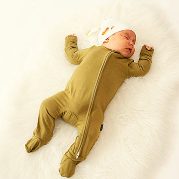 Basil Footed Sleeper - Little Kinfolk Boutique | Children's Clothing Regina, SK