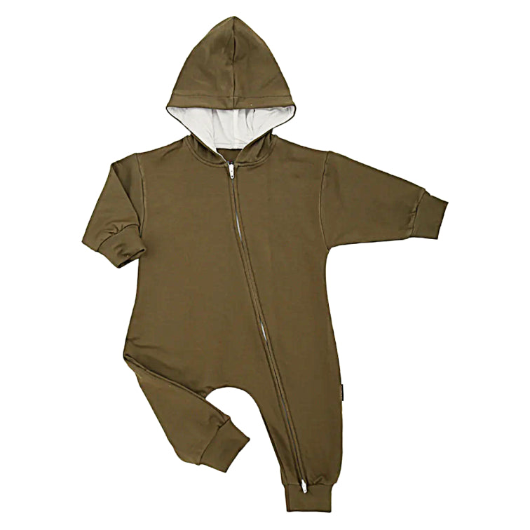 Zipper Hooded Romper - Little Kinfolk Boutique | Children's Clothing Regina, SK