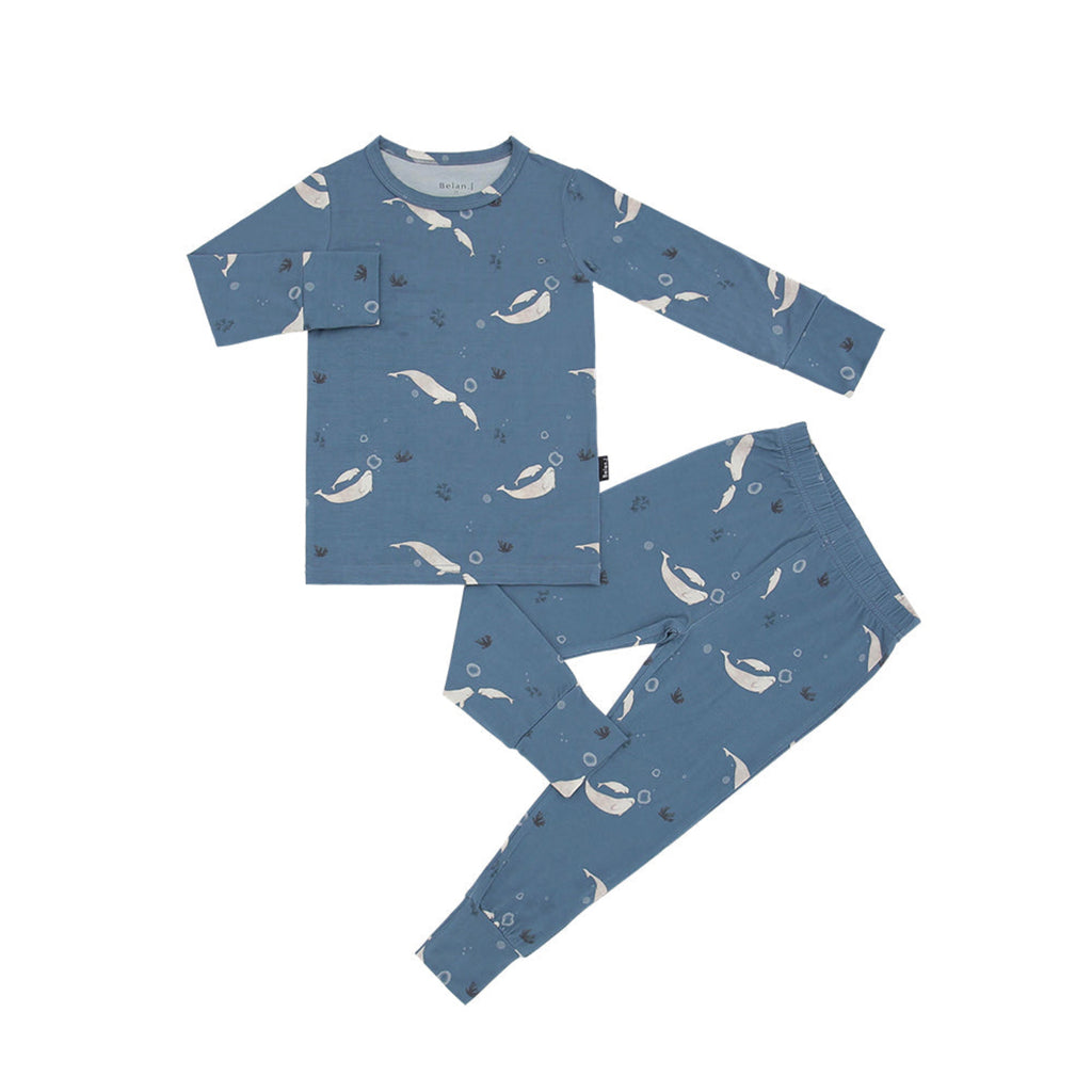 Belugas 2 Piece PJ Set - Little Kinfolk Boutique | Children's Clothing Regina, SK