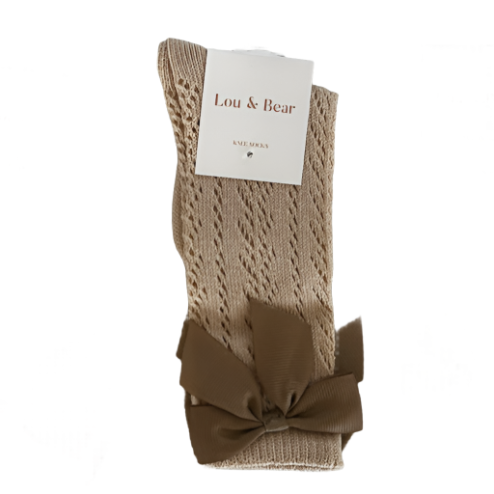 Pointelle Bow Socks - Little Kinfolk Boutique