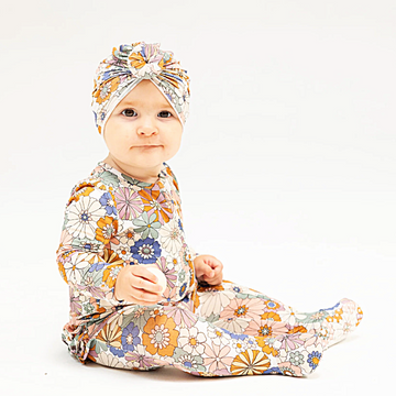 Brighton Floral Ruffle Sleeper - Little Kinfolk Boutique | Children's Clothing Regina, SK