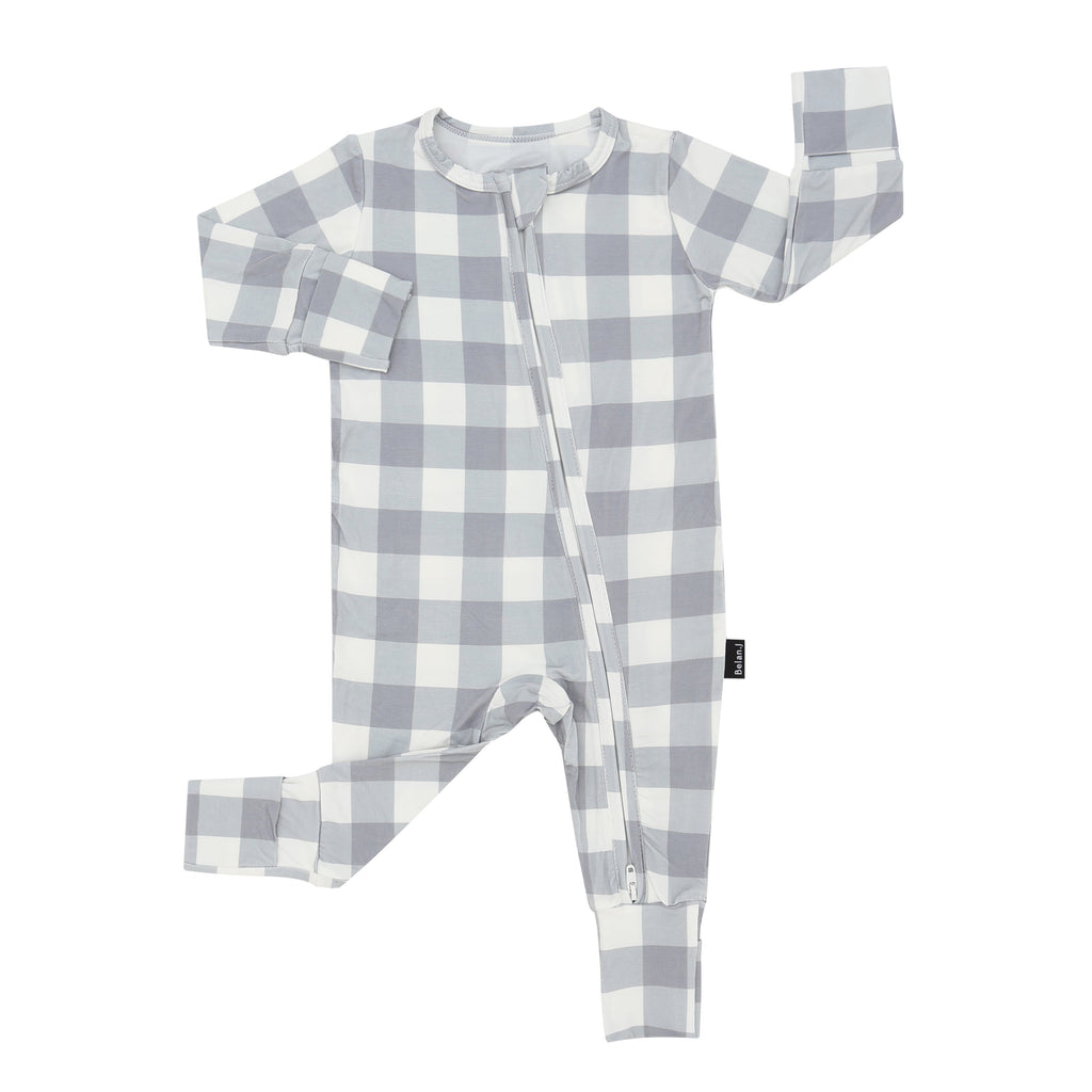 Denim Plaid Sleeper - Little Kinfolk Boutique | Children's Clothing Regina, SK