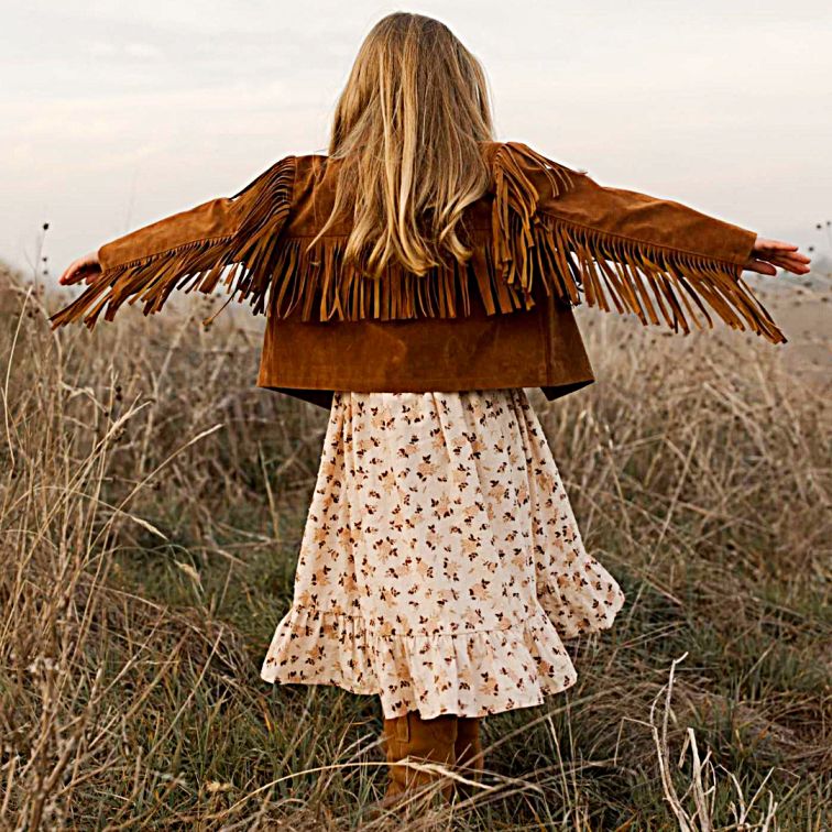 Sadie Fringe Jacket - Little Kinfolk Boutique | Children's Clothing Regina, SK