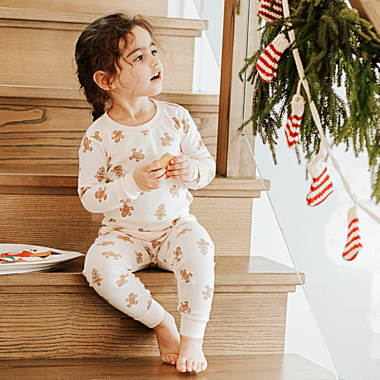 Gingerbread 2 Piece PJ Set - Little Kinfolk Boutique | Children's Clothing Regina, SK