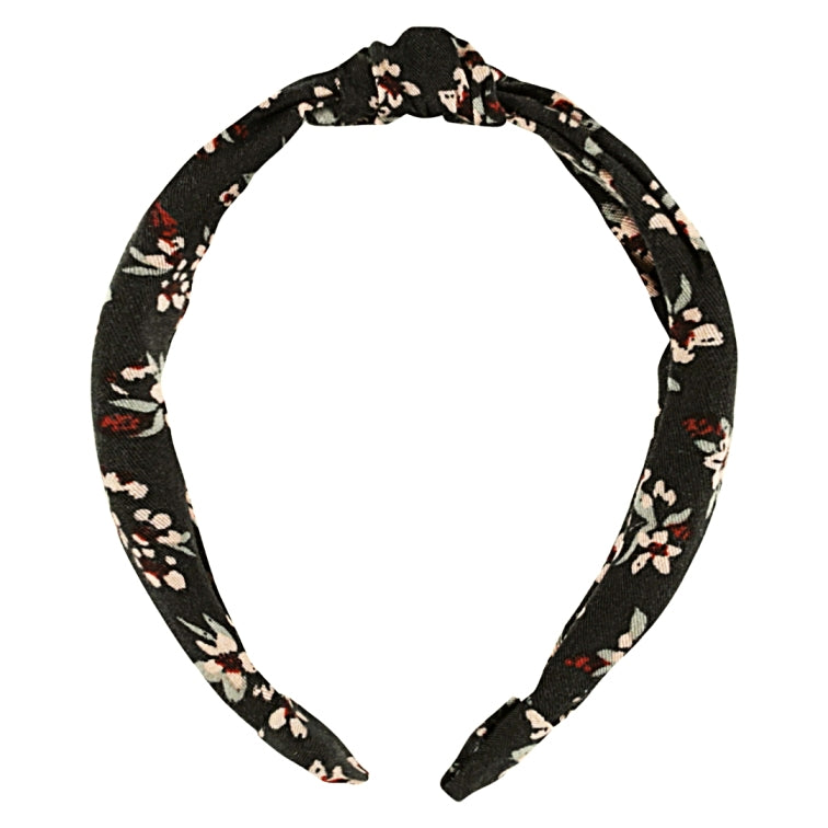 Dark Floral Knotted Headband - Little Kinfolk Boutique | Children's Clothing Regina, SK