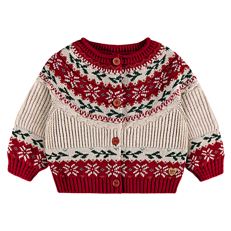 Holly Christmas Cardigan - Little Kinfolk Boutique | Children's Clothing Regina, SK