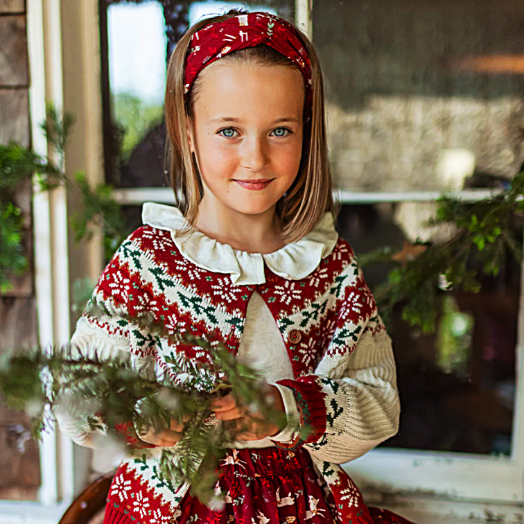 Lindsay Holiday Cardigan - Little Kinfolk Boutique | Children's Clothing Regina, SK