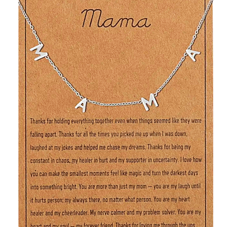 Mama Necklaces - 14k Gold/Silver plated necklace - Little Kinfolk Boutique | Children's Clothing Regina, SK