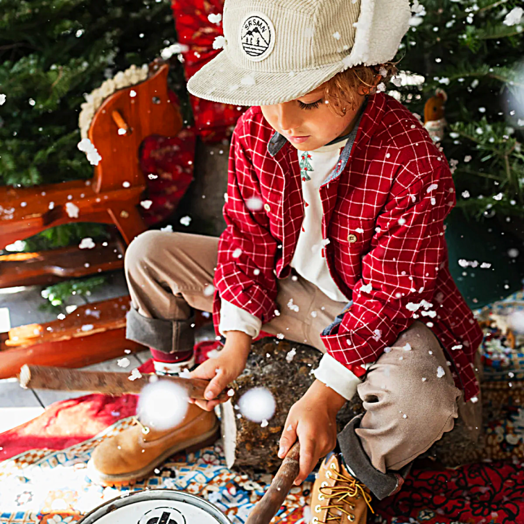 Matty Plaid Holiday Button Up - Little Kinfolk Boutique | Children's Clothing Regina, SK