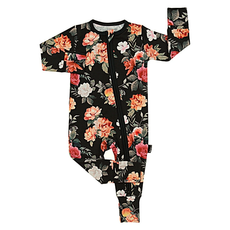 Midnight Blossom Sleeper - Little Kinfolk Boutique | Children's Clothing Regina, SK