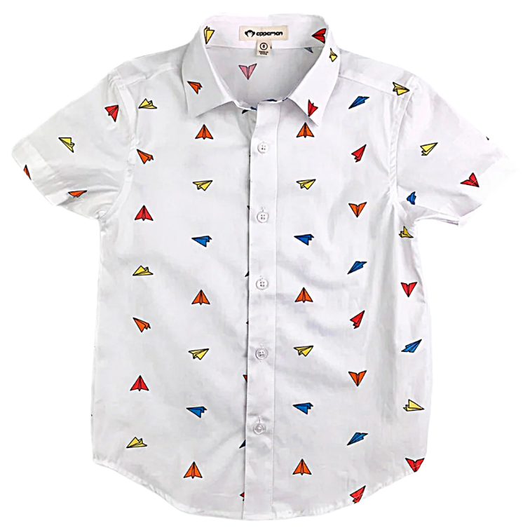 Patrick Party Shirt - Little Kinfolk Boutique | Children's Clothing Regina, SK