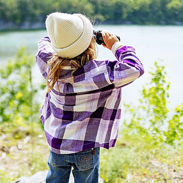 Perfect Purple Plaid Flannel Shirt - Little Kinfolk Boutique | Children's Clothing Regina, SK