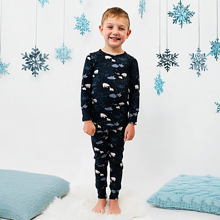 Polar Bear 2 Piece PJ Set - Little Kinfolk Boutique | Children's Clothing Regina, SK