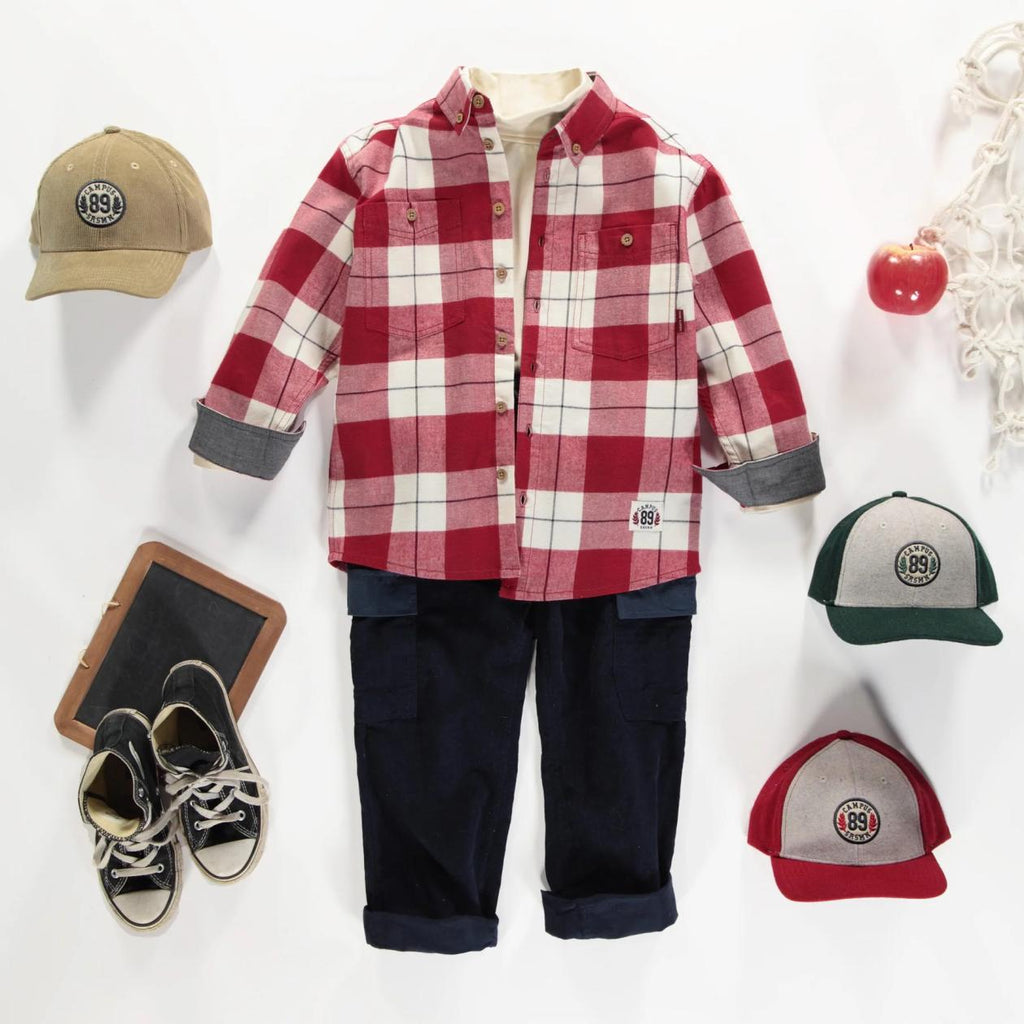 Apelles Plaid Shirt - Little Kinfolk Boutique | Children's Clothing Regina, SK