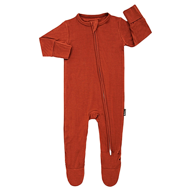 Rust Footed Sleeper - Little Kinfolk Boutique | Children's Clothing Regina, SK