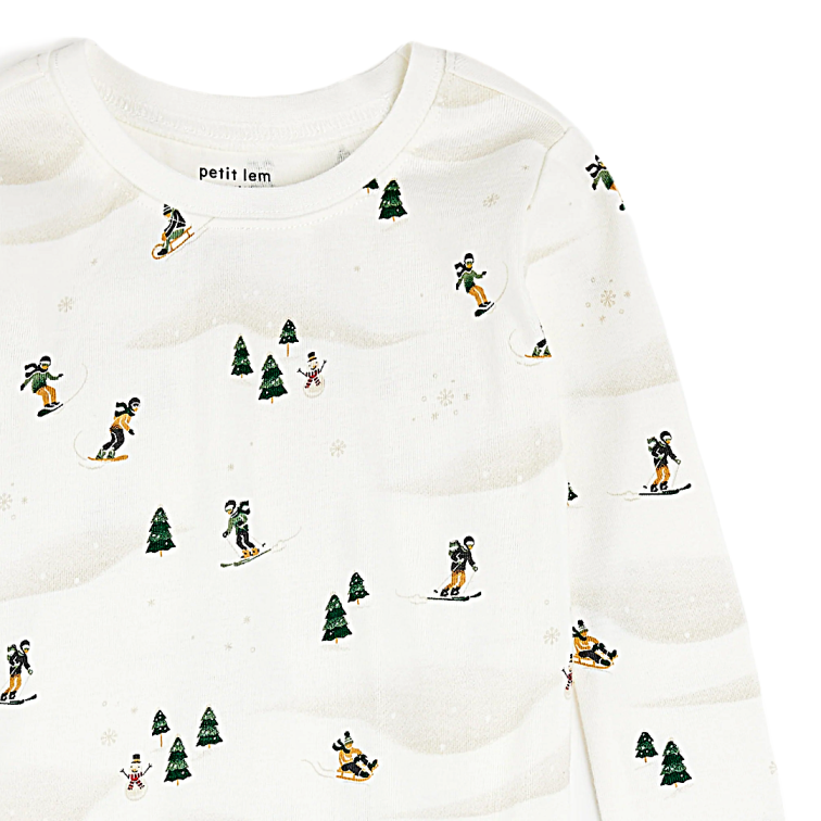 Snow Day 2 Piece PJ Set - Little Kinfolk Boutique | Children's Clothing Regina, SK