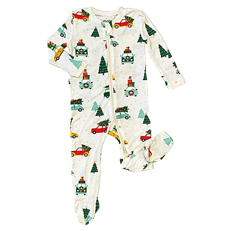 Holly Jolly Christmas Footed Sleeper - Little Kinfolk Boutique | Children's Clothing Regina, SK