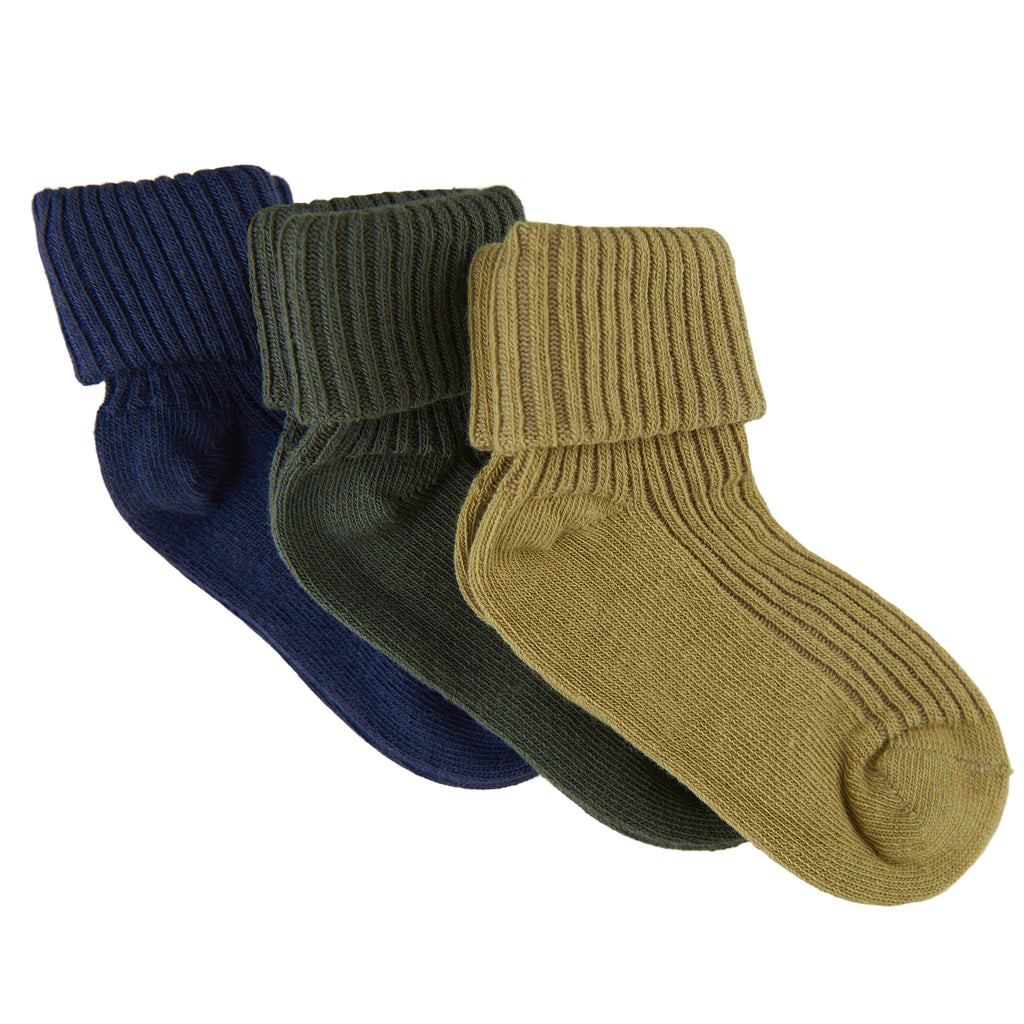 Marty Ribbed Socks 3 pack - Little Kinfolk Boutique | Children's Clothing Regina, SK