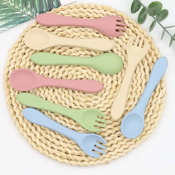 Silicone Toddler Utensil Set - Little Kinfolk Boutique